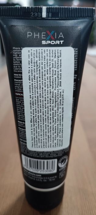 Creme Phexia Sport Hot Cold Effect 75ml