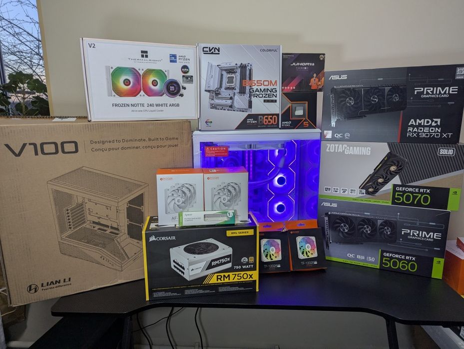 ТОП Комп'ютер Ryzen 5 9600X | DDR5 32GB 6000Mhz | M.2 SSD 1TB | White