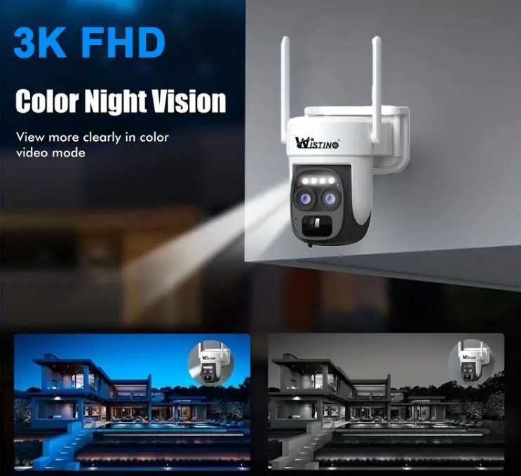 Kamera obrotowa WIFI Panel Słoneczny 6MP Ultra HD