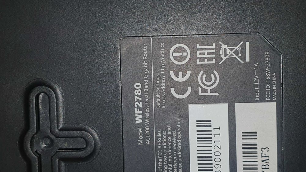 Очень классный WiFi router WF2780 гигабитный, два диап. в отл. сост.