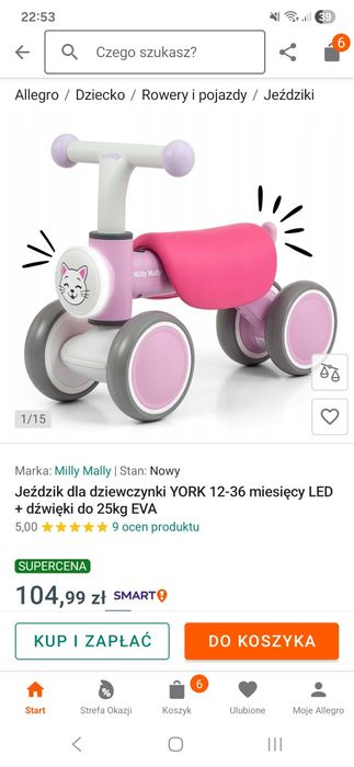 Jeździk Milly Mally