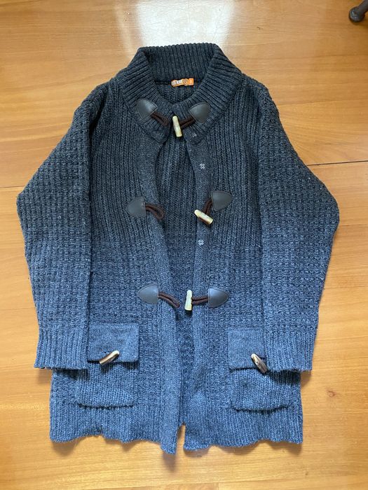 Long Gray Knitted Coat for Girls Aged 10 – Dr.Kid
