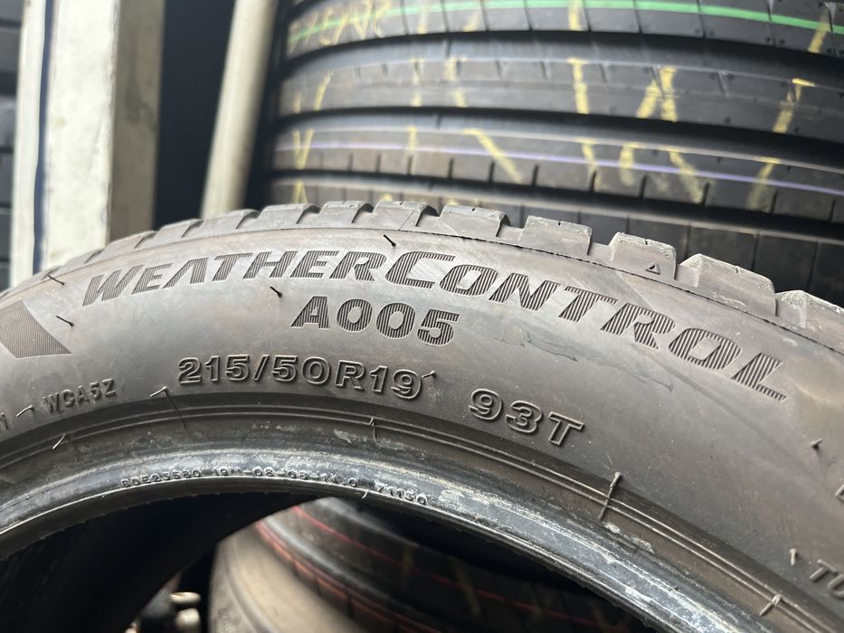 2x 215/50/19 bridgestone WeatherControl A005 wielosezonowe 2020 2szt
