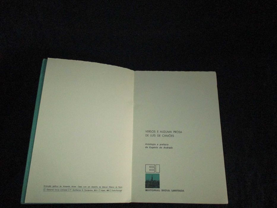 Livro Versos e Alguma Prosa de Luís de Camões