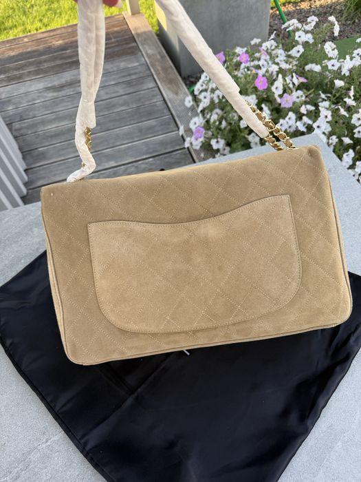 Сумка Chanel замшева бежева