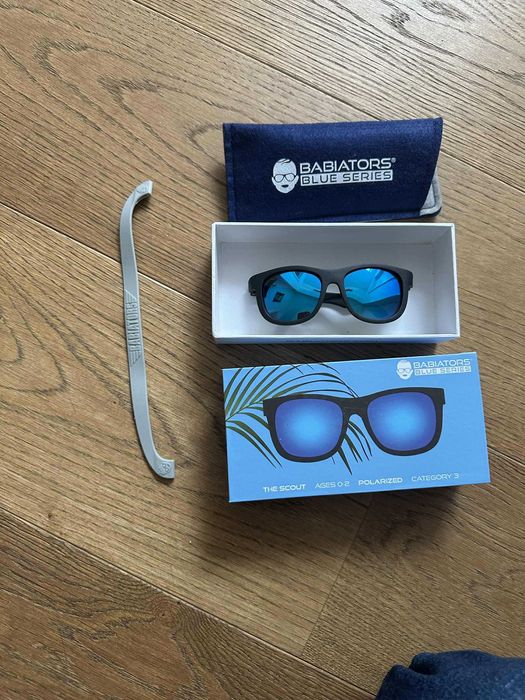 Okulary dziecięce Babiators z polaryzacją, wiek 0-2 nieużywane