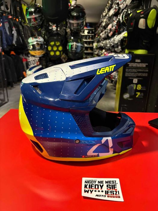 Kask offroadowy z goglami LEATT KIT MOTO 8.5 V24 blue 'L