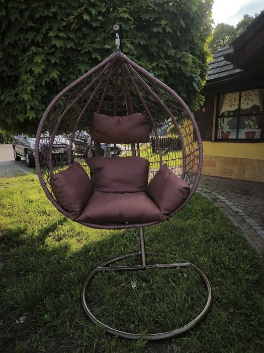 Fotel kokon ogrodowy huśtawka