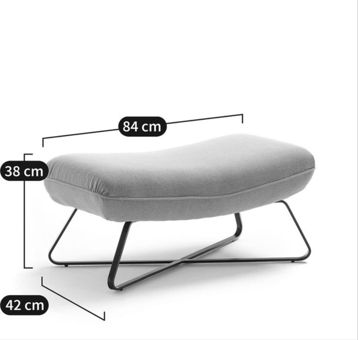 Sofa plotrona com repousa pes