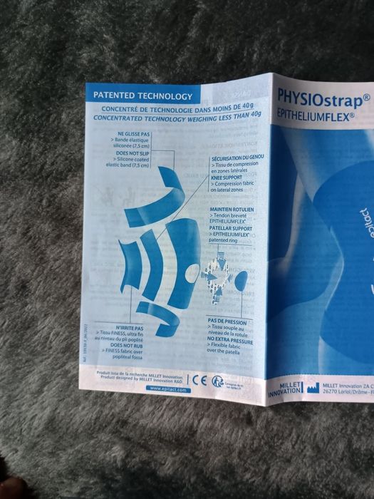 Opaska na kolano z podparciem rzepki XS Epitact