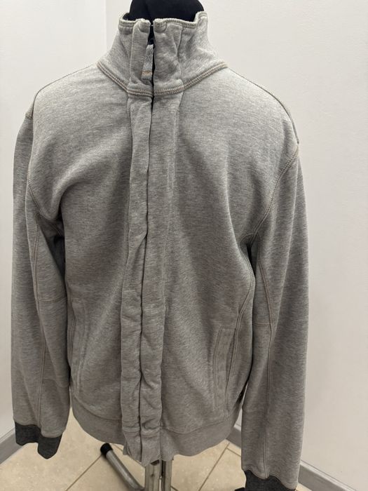 Hugo Boss szara zip fleece rozpinana markowa bluza męska M extra stan