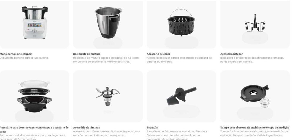Monsieur Cuisine Connect – Lidl (com todas as peças)