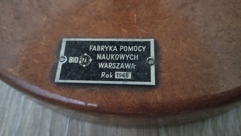 Duży stary szkolny globus lata 60-te