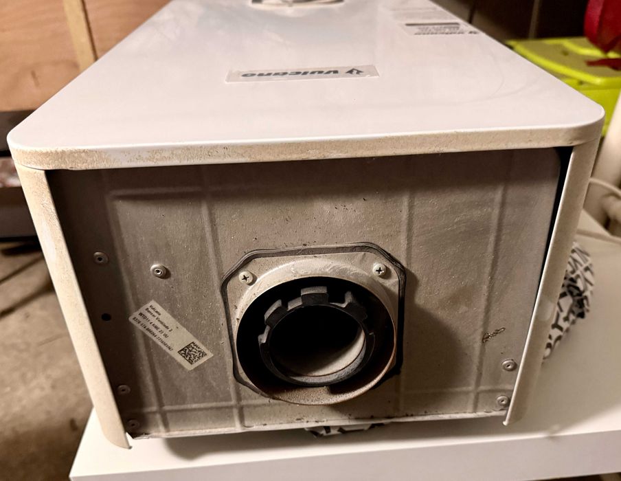 Esquentador Vulcano Ventilado Gas Natural Branco