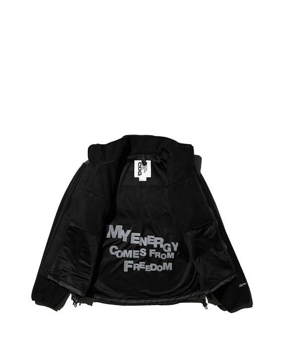 Куртка CDG x The North Face Denali Fleece Jacket Black