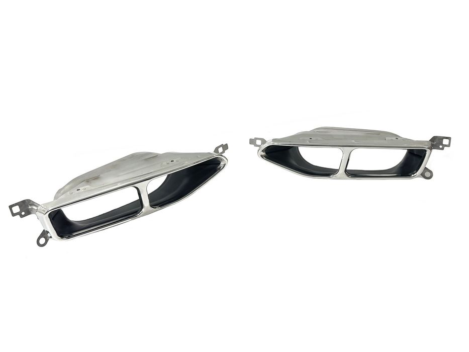 Насадки на вихлопні труби M Paket LCI для BMW 7 series G11 / G12 2015-2021 хром