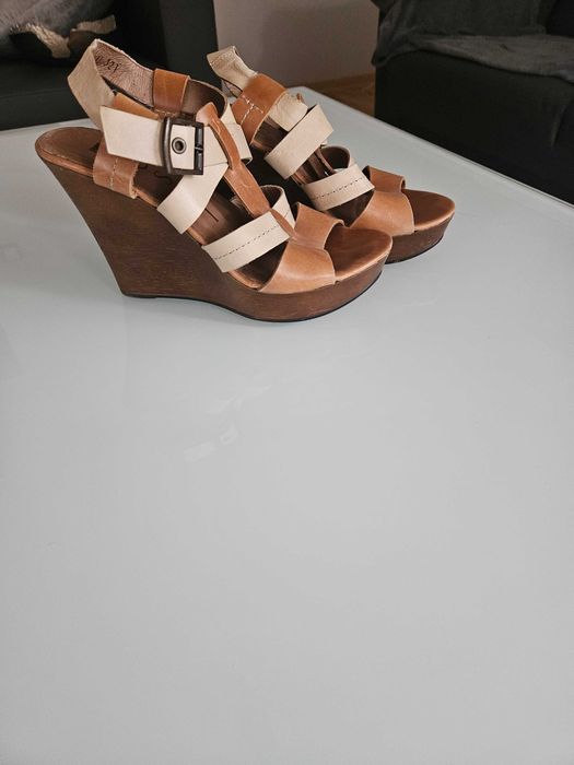 Sandały Nessi r.37 Skóra naturalna