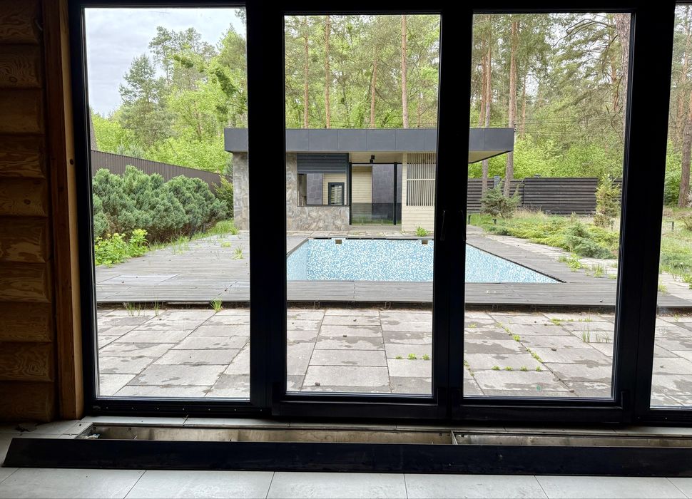 Котедж ЗРУБ 11 соток з Басейном та Банею ! Біля лісу