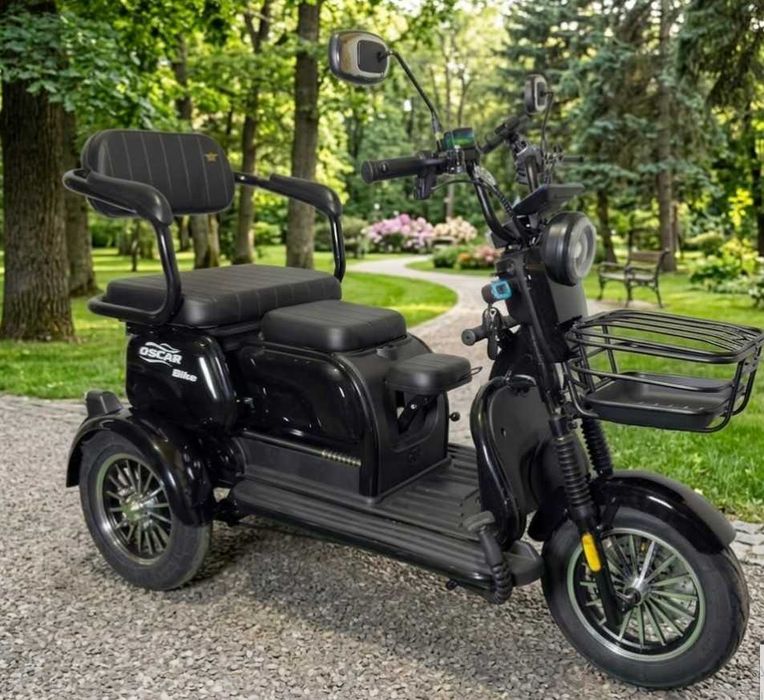 Електроцикл Oscar 1200W Модель 2026 72V/23Ah Графен трицикл скутер