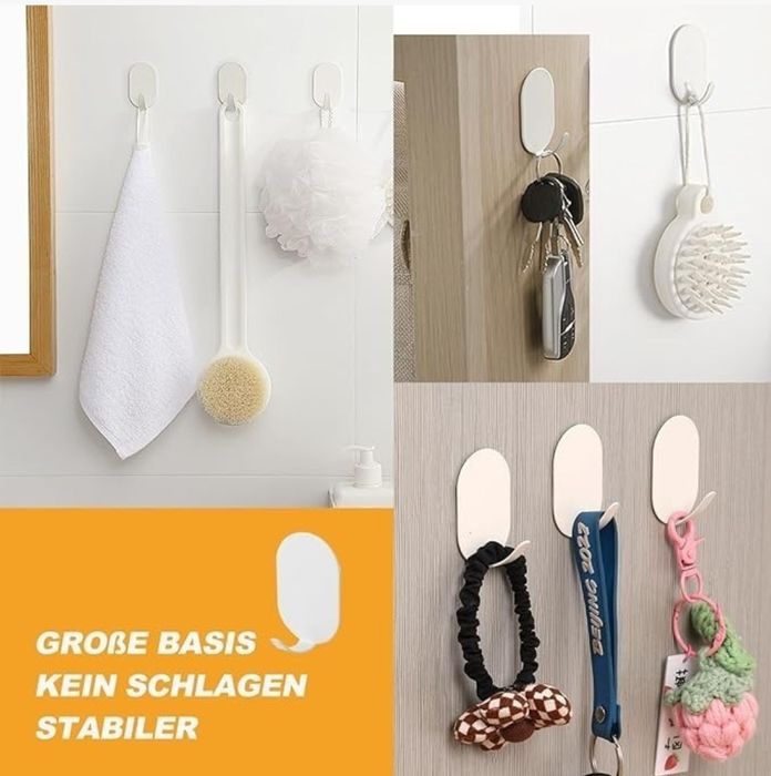 Samoprzylepne wieszczki na ręczniki metalowe