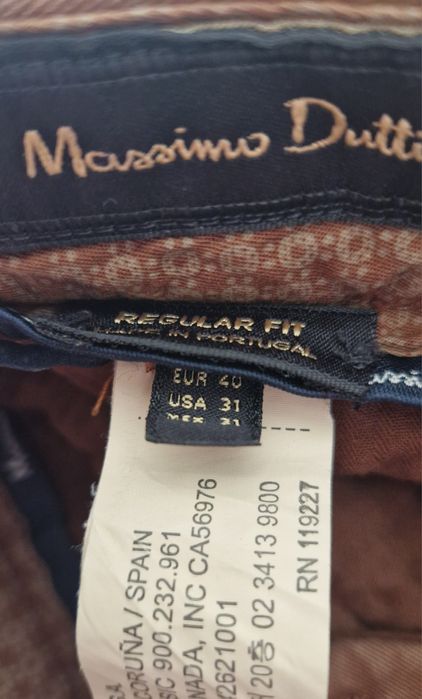 Calças castanhas Massimo Dutti