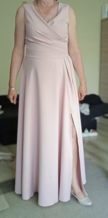 Suknia długa różowa