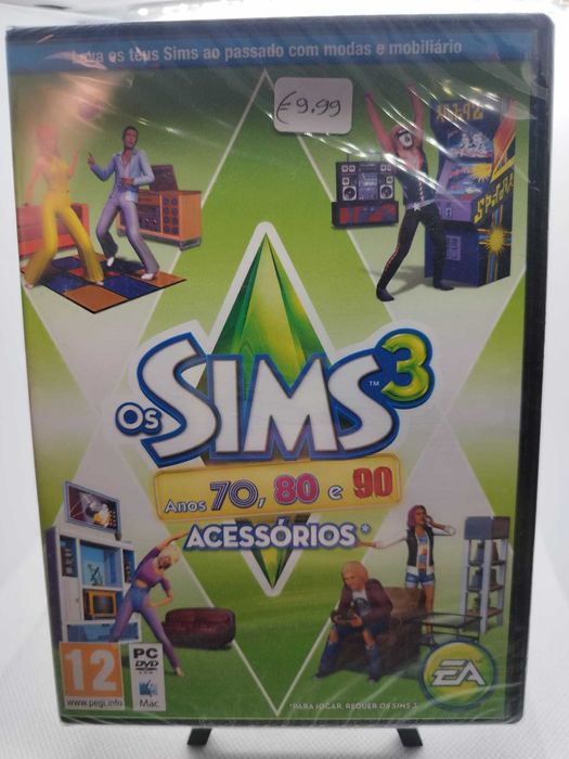 The Sims 3 Anos 70 80 90 Acessórios PC DVD Selado Novo