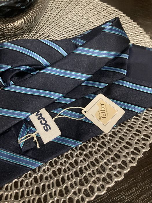 Krawat Scania granat nuebieski