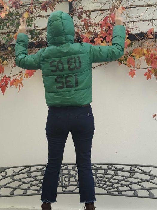 Casaco verde Sporting só eu sei personalizado