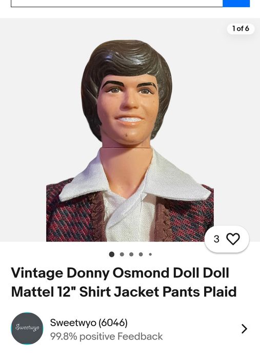 Кен Барбі  Donny Osmond Doll 1968 р Mattel