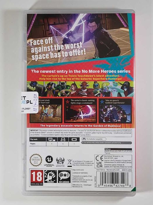 No More Heroes 3 / III / Nintendo Switch / Perfect Blue / Metro Służew