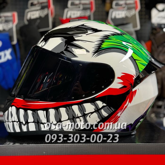 Мотошлем Joker з тонованим склом мото шлем інтеграл закритий мотошлем