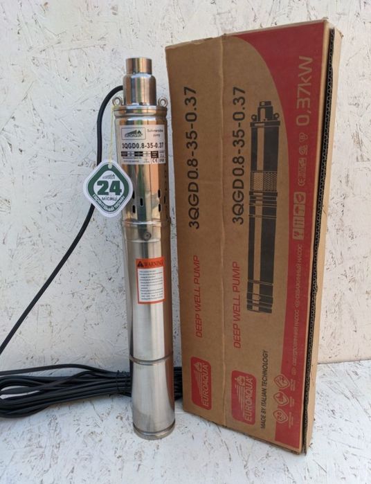 Euroaqua насос погружний для свердловин і колодязя