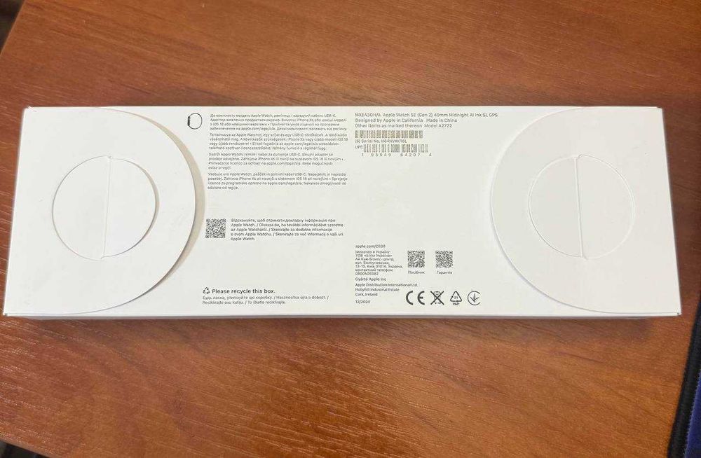 Apple Watch SE 2 GPS 40mm Midnight Aluminum
