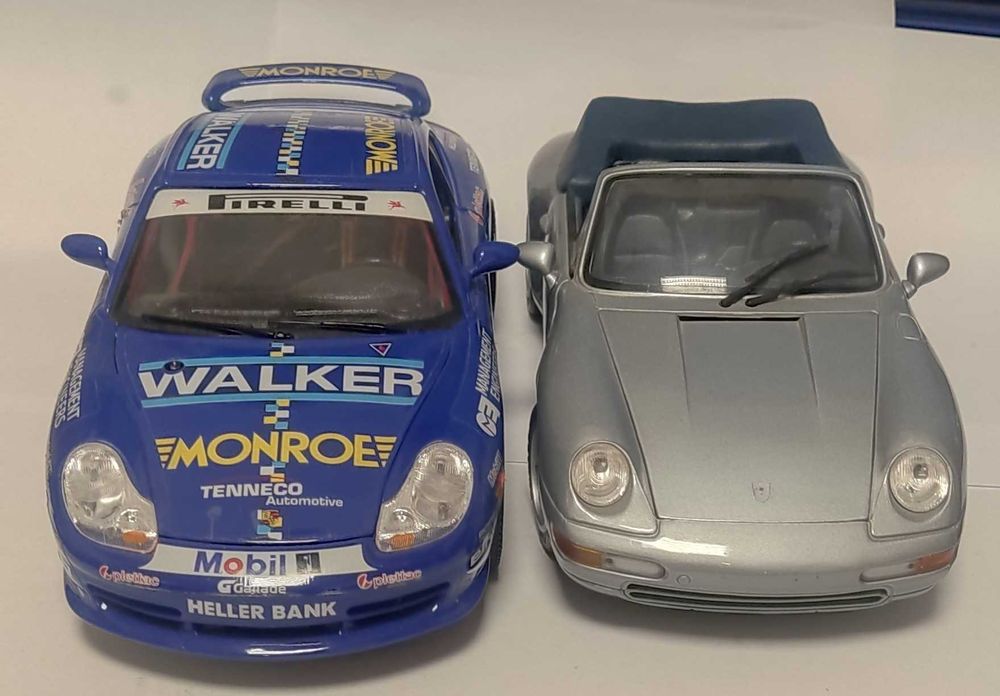 BBurago Porsche Carrera Maisto Porsche 911 Skala 1:18 dwa samochody