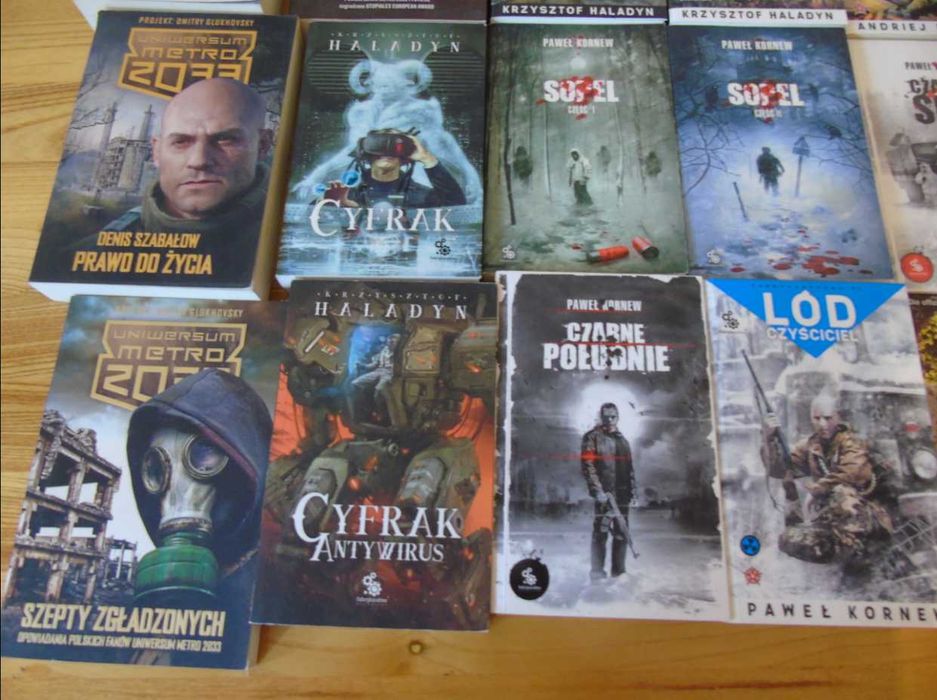 Kolekcja książek S.T.A.L.K.E.R. i METRO 2033 – 32 szt. / STALKER / FABRYCZNA ZONA