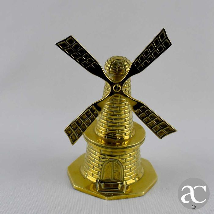 Campainha em forma de Moinho, em bronze com inscrição GAND