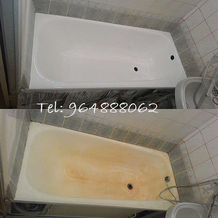 Banheira do ferro fundido, cerâmica, acrílico/fibra de vidro, . -» RENOVAÇÃO de Banheiras, PINTURA de Banheiras, ESMALTAGEM de banheiras