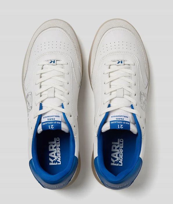 Karl Lagerfeld 40 Buty Damskie Kl53431A Skórzane Białe Sneakersy T1136