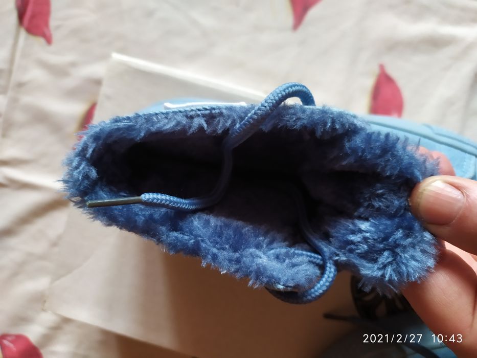 Кеды высокие утеплённые