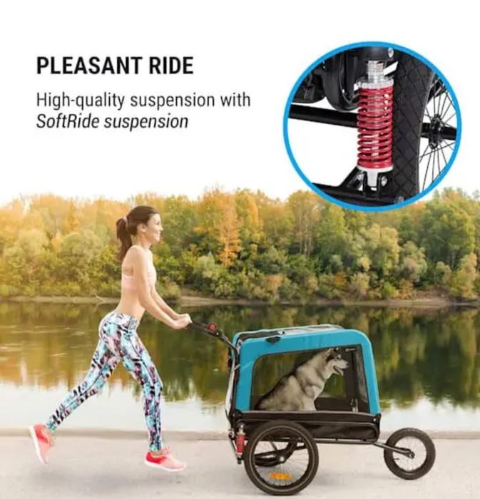 Причіп для собак Klarfit Husky Vario 2-в-1 Німеччина