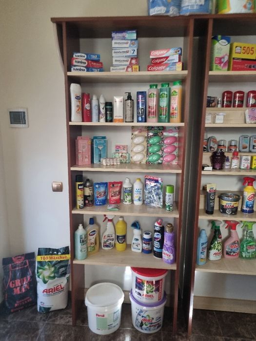 Стелажі, полки у магазин, ДСП, золотий дуб + смерека, меблі, обмін