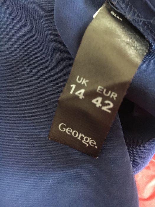 Sukienka granatowo-czerwona  42