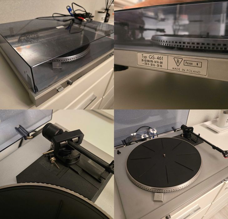 Gramofon UNITRA FONICA GS-461 srebrny