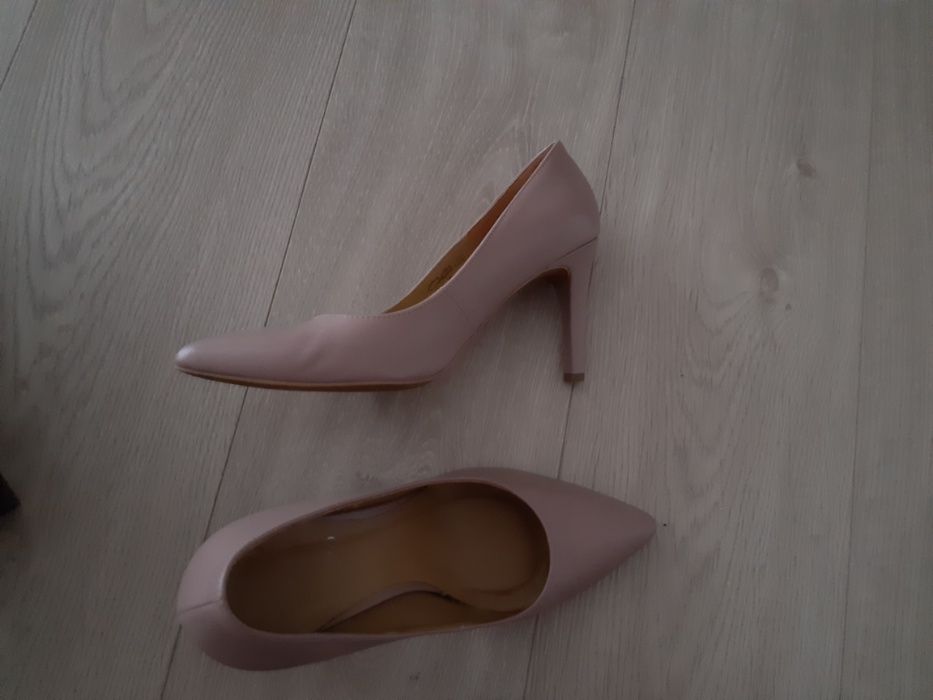 Szpilki rylko pudrowy róż