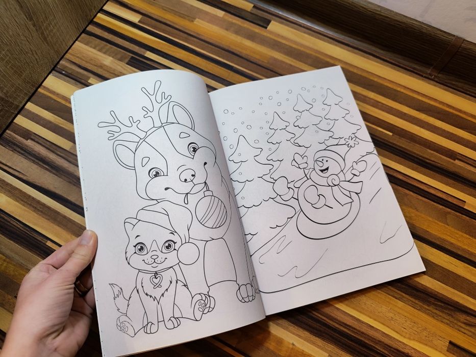 Mega colour kolorowanki świąteczne zimowe różne dla dzieci