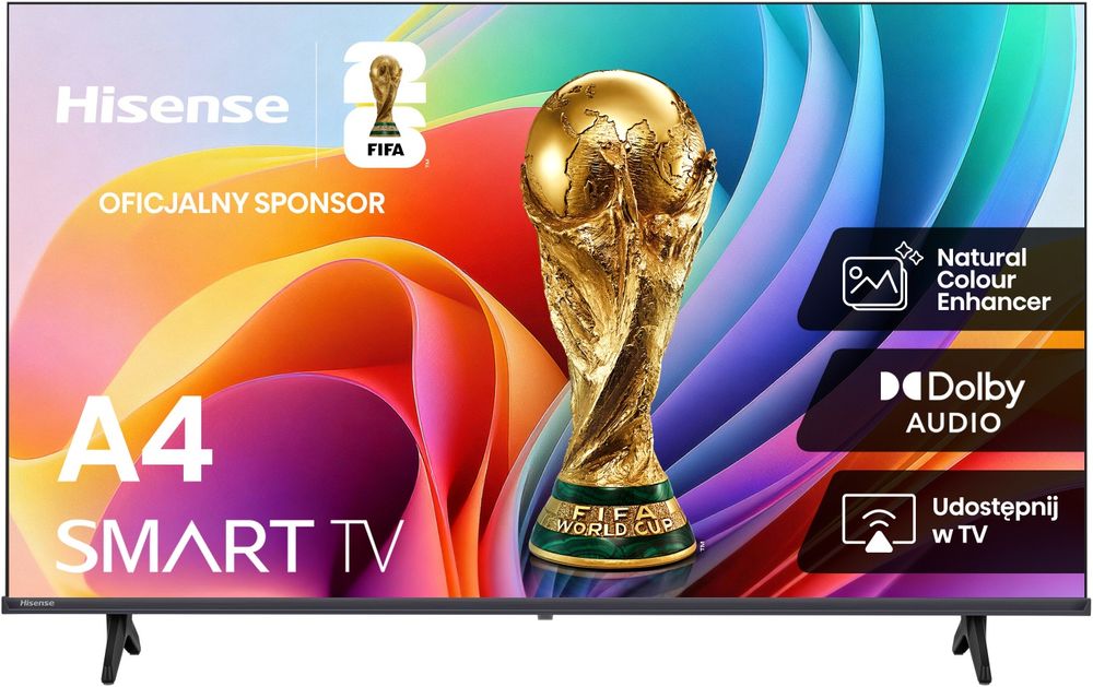 HIT QLED 40 Hisense Smart TV WiFi Netflix Disney Gwar. NOWY!