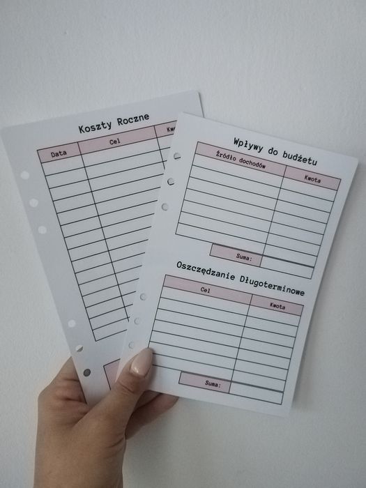 Planer finansowy a5 laminowany