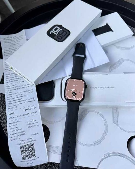 Apple watch 10 46mm jet black на гарантії