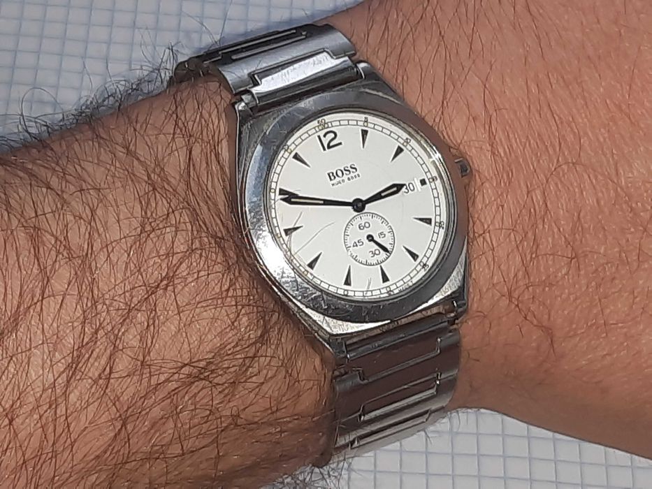 Шикарний чоловічий вінтажний годинник Hugo Boss